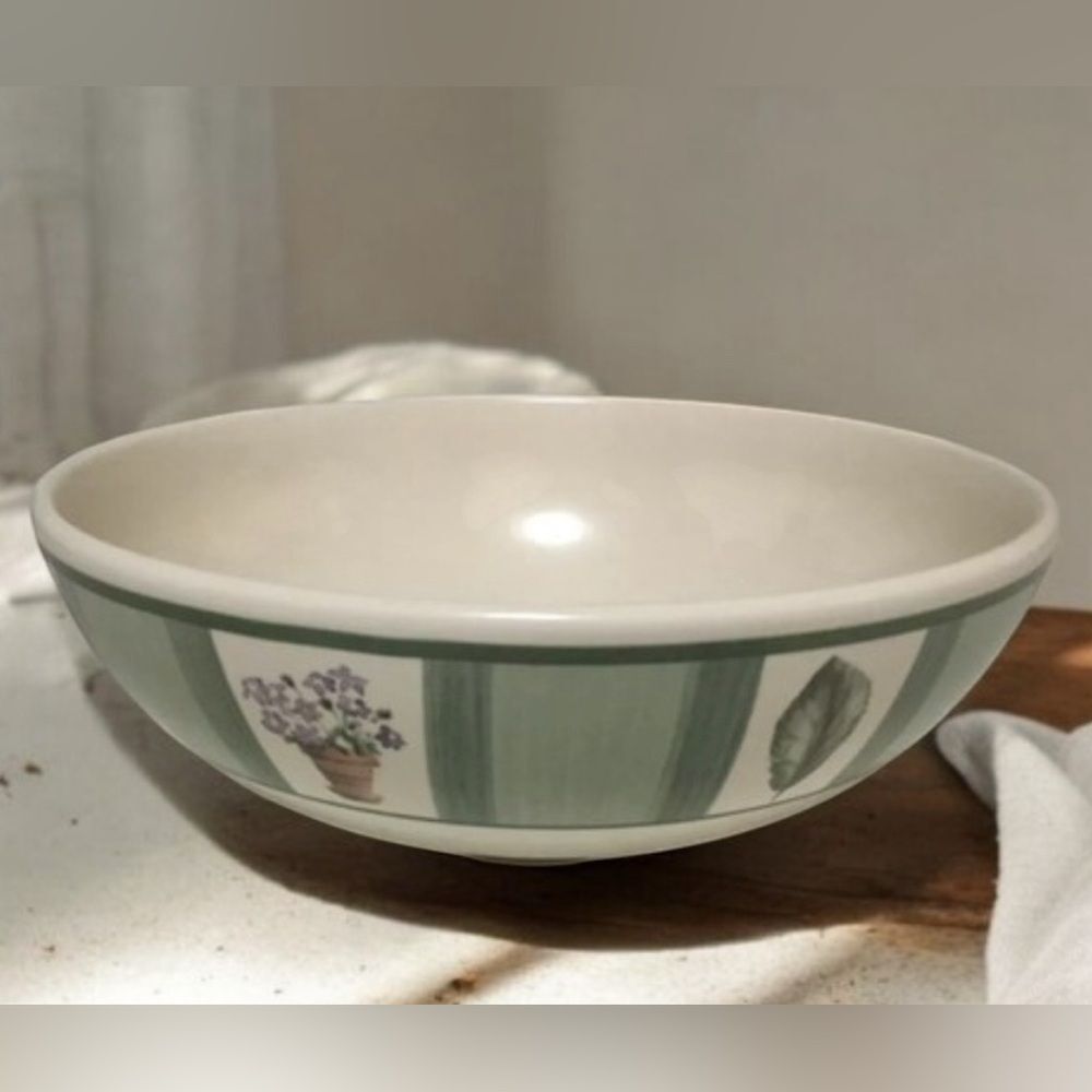 PFALTZGRAFF PERENNIALS FLOWER GARDEN VEGETABLE SERVING BOWL 8 1/2" - Picture 2 of 6